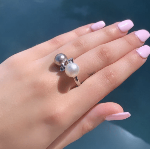 Toi et Moi Pearl Ring - Image 2